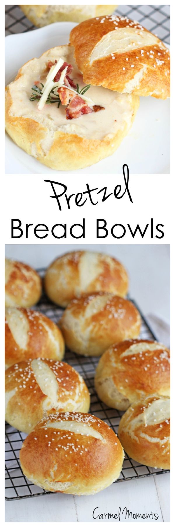 Pretzel Bread Bowls