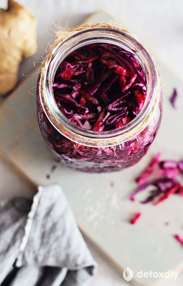 Probiotic Beet and Red Cabbage Sauerkraut