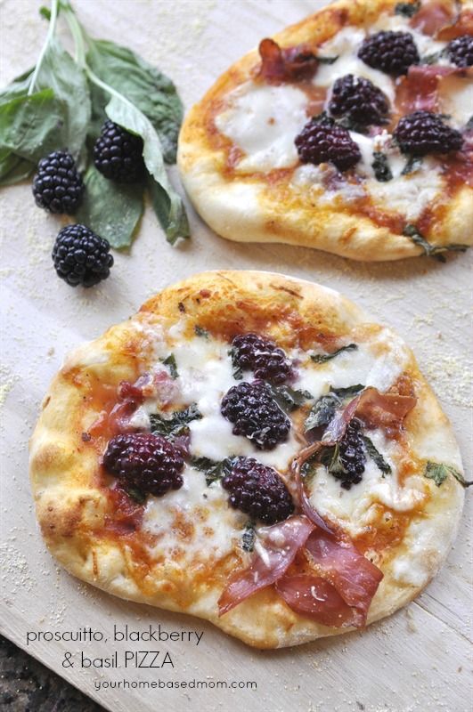 Proscuitto, Blackberry & Basil Pizza