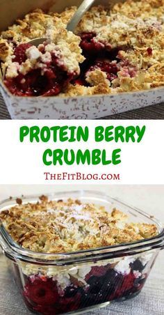 Protein Berry Crumble