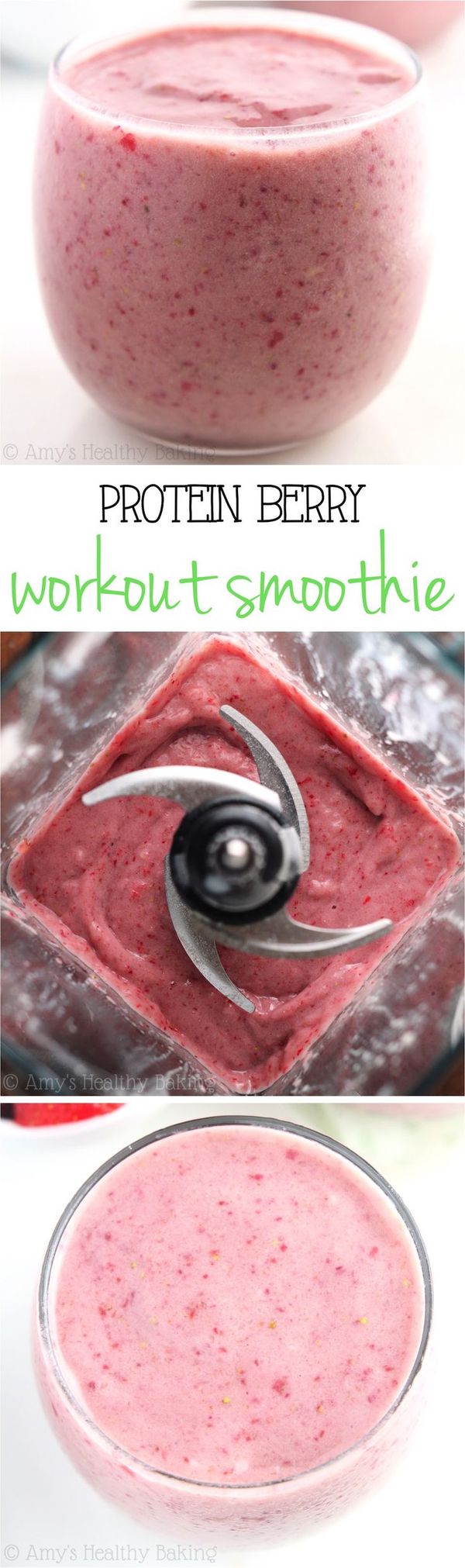 Protein Berry Workout Smoothie (Jamba Juice Copycat