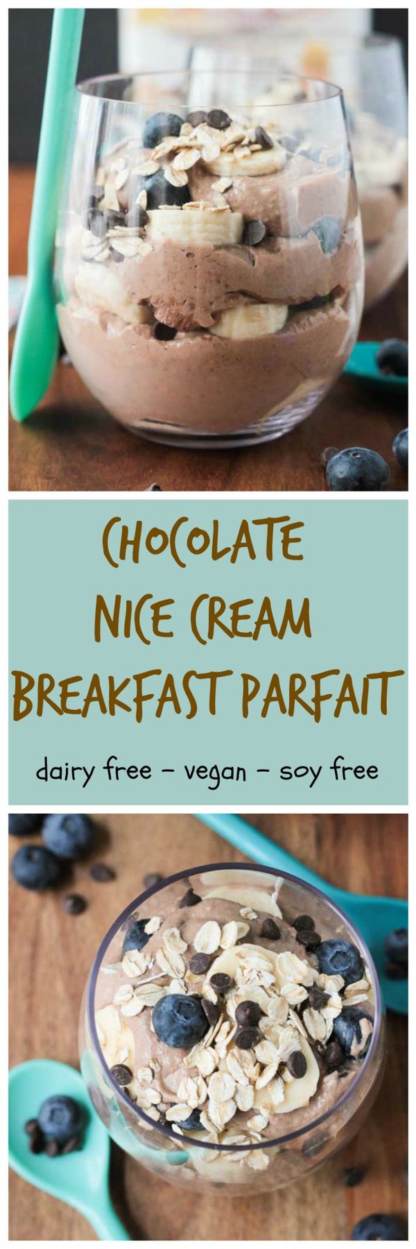 Protein Packed Chocolate Nice Cream Breakfast Parfait