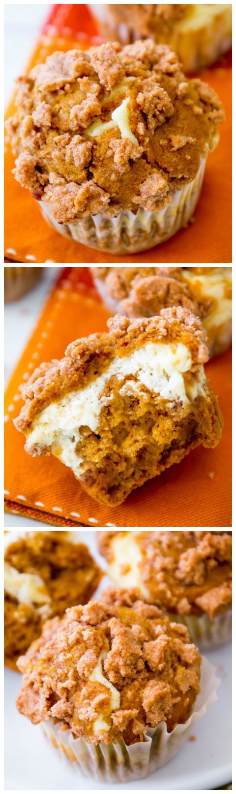 Pumpkin Cheesecake Muffins