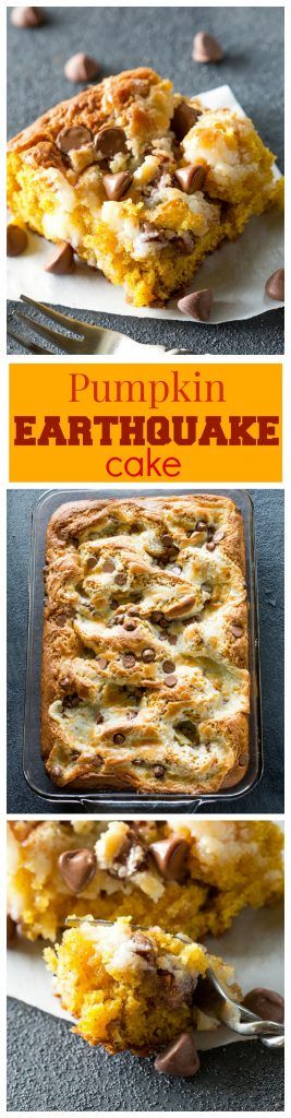 Pumpkin Earthquake Cake