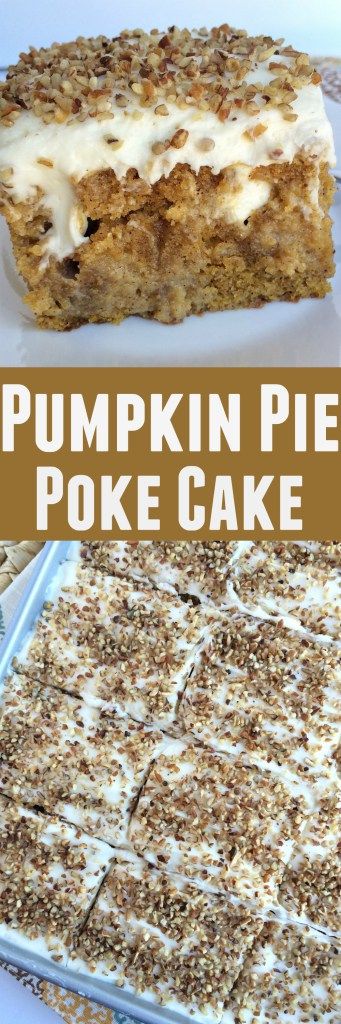 Pumpkin Pie Poke Cake