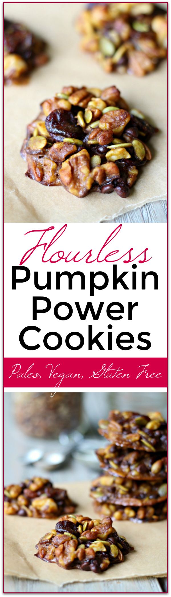 Pumpkin Power Cookies - Flourless! (Paleo, Gluten Free, Vegan