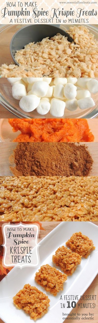 Pumpkin Spice Krispie Treats: A Festive Dessert in 10 Minutes