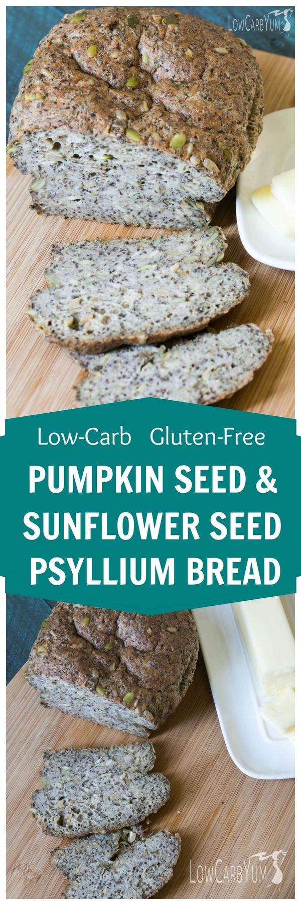 Pumpkin Sunflower Seed Psyllium Bread