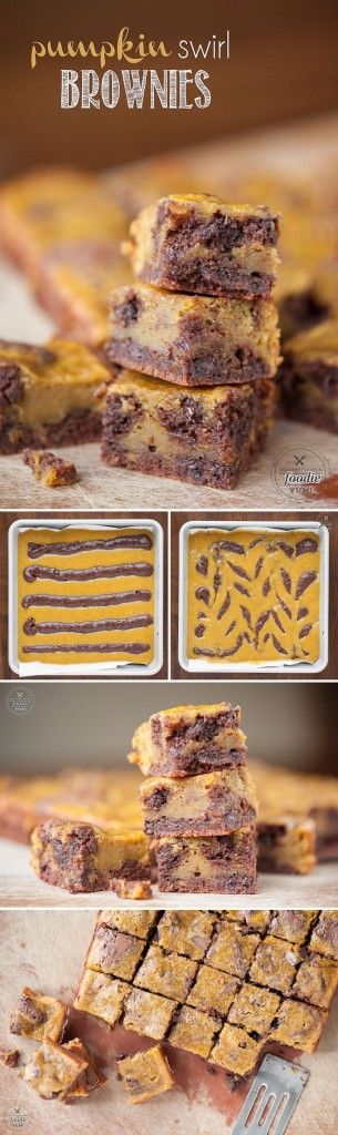 Pumpkin Swirl Brownies