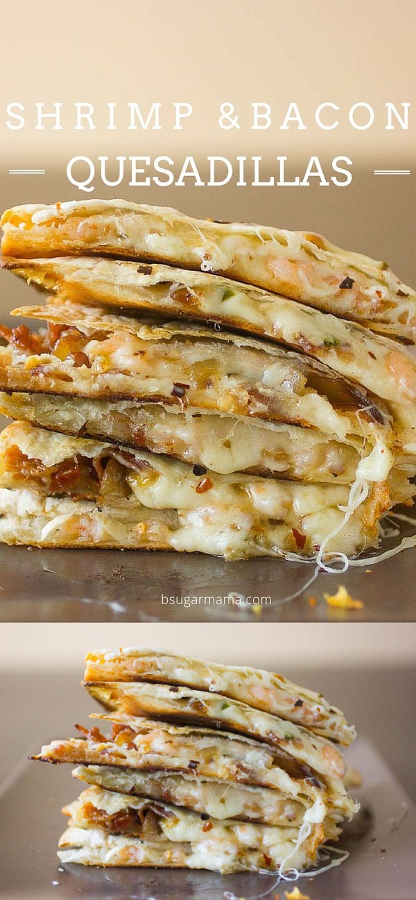 Quesadillas with Shrimp and Bacon