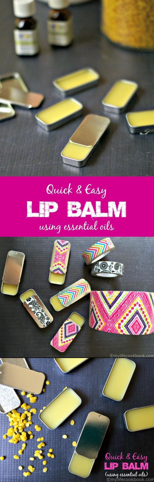 Quick & Easy Lip Balm (using essential oils