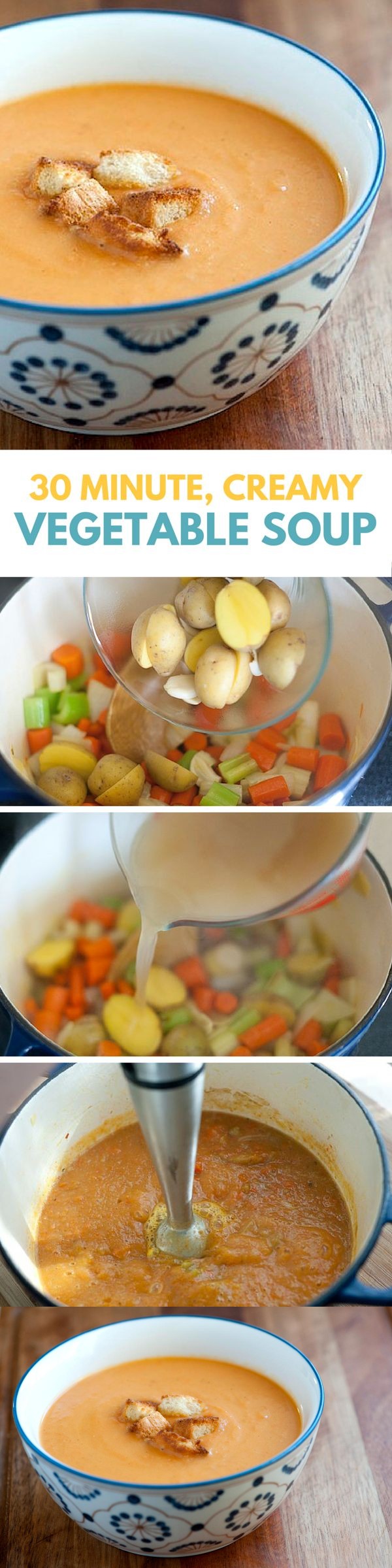 Quick and Easy Creamy Vegetable Soup