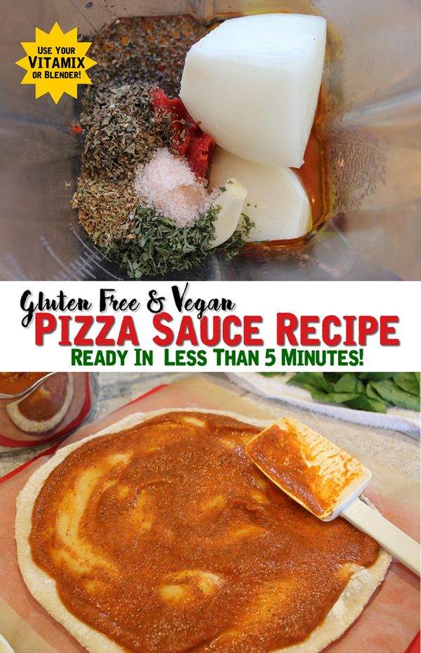 Quick Pizza Sauce Recipe in the Vitamix - Gluten Free & Vegan