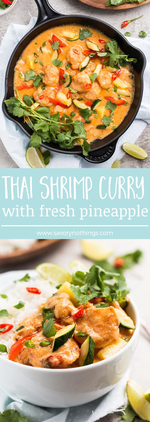 Quick Thai Shrimp Curry with Pineapple