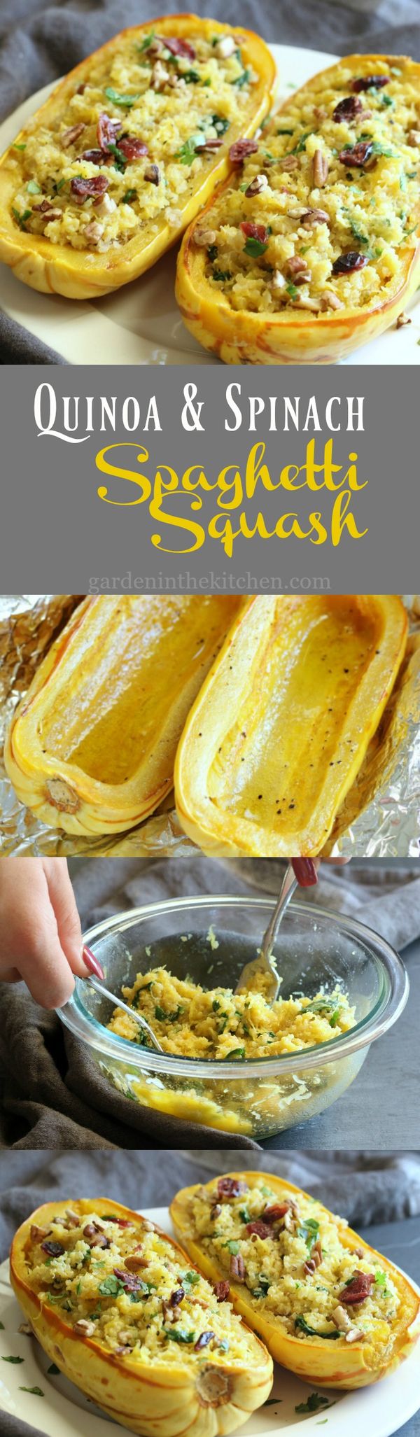 Quinoa & Spinach Delicata Squash