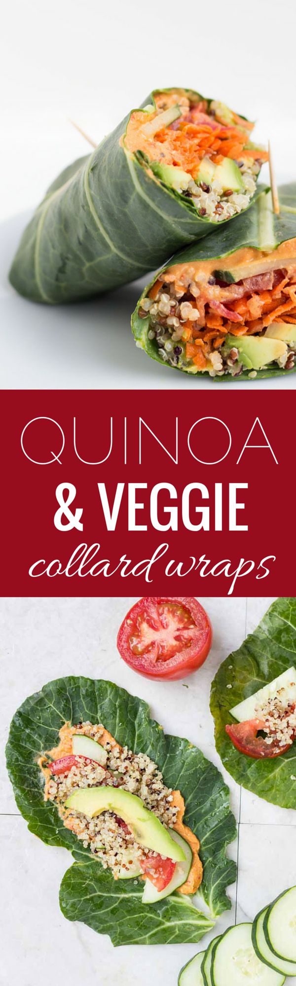 Quinoa & Veggie Collard Wraps