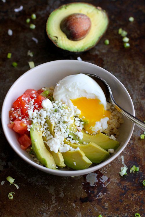 Quinoa Avocado Breakfast Bowl