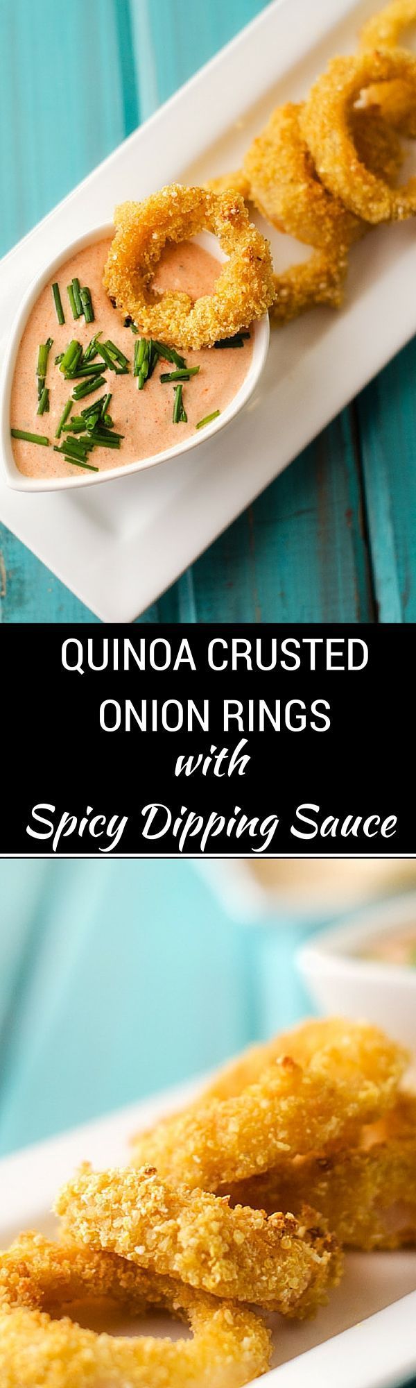 Quinoa Crusted Onion Rings