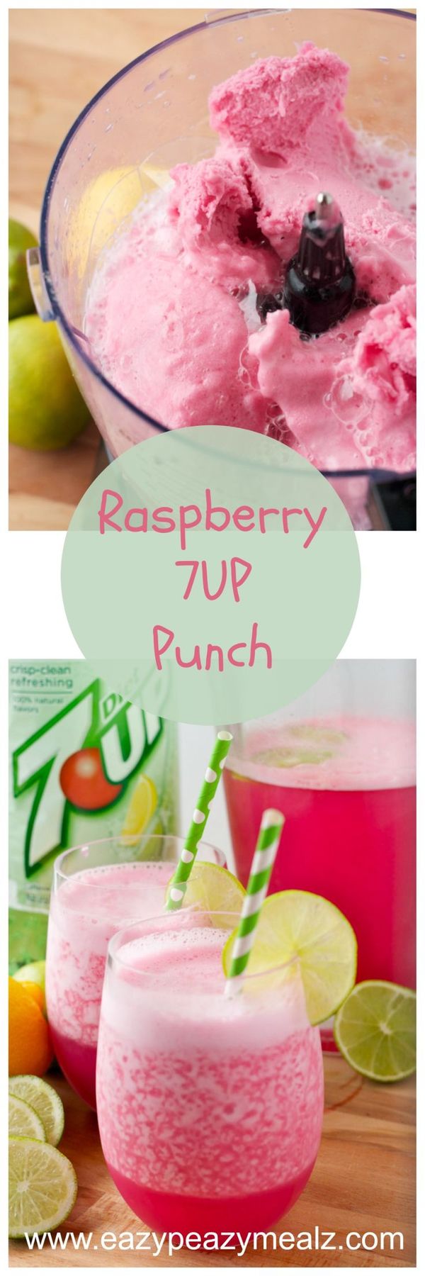 Raspberry 7UP® Punch & Sparkling Ginger Lemonade