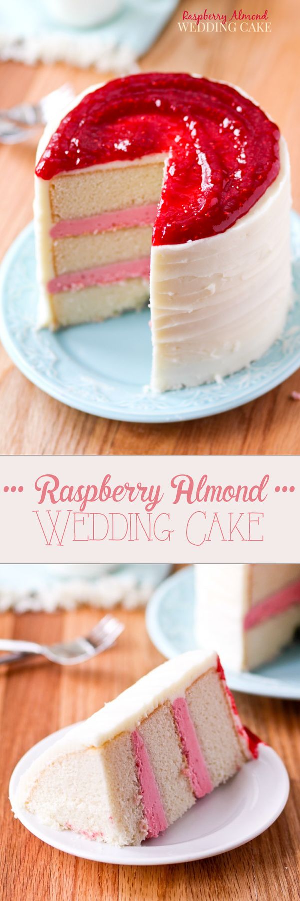 Raspberry Almond Wedding Cake