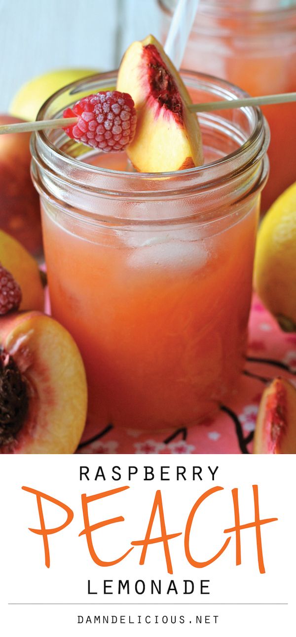 Raspberry Peach Lemonade