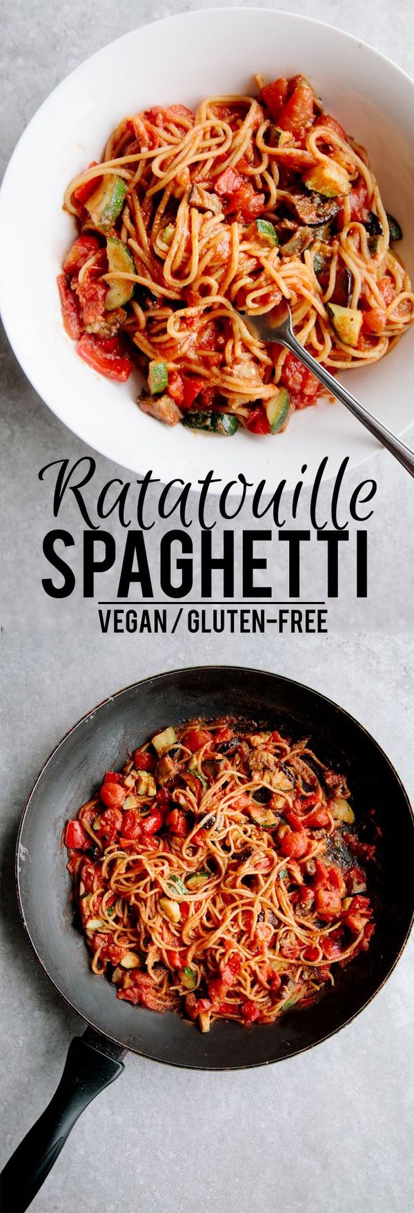 Ratatouille Spaghetti (Vegan + GF