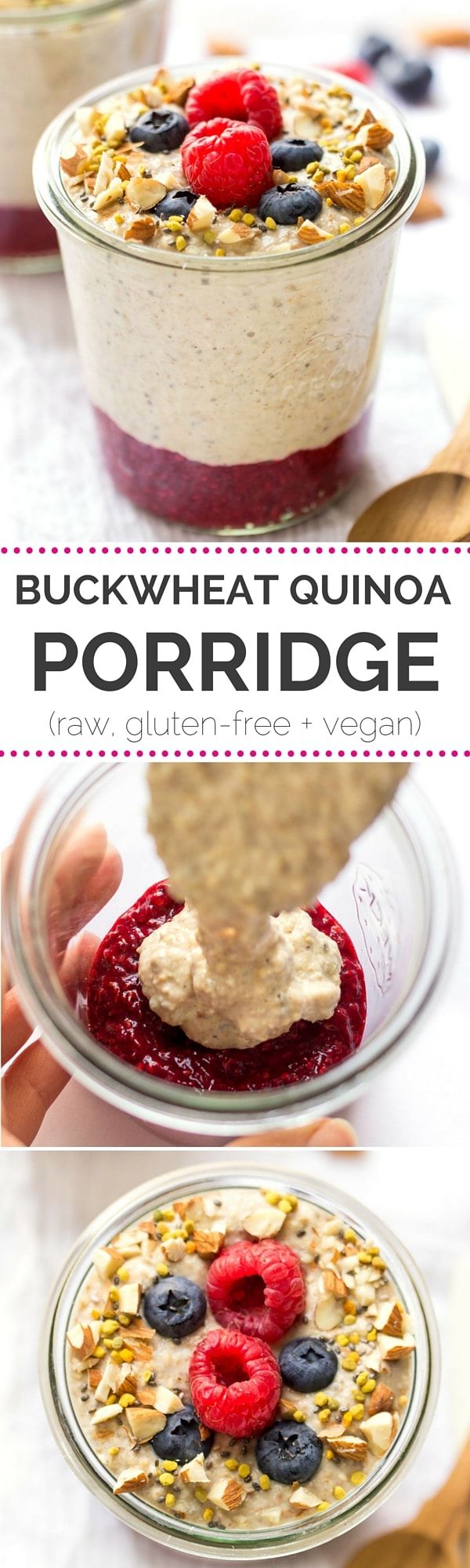 Raw Buckwheat + Quinoa Porridge