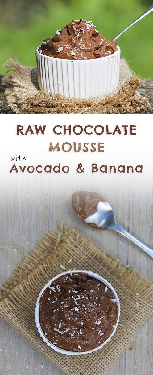 Raw Chocolate Mousse Recipe with Avocado & Banana