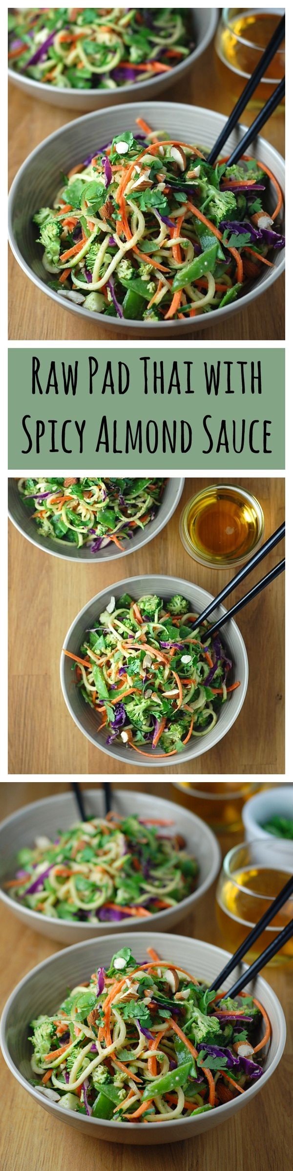 Raw Pad Thai with Spicy Almond Sauce