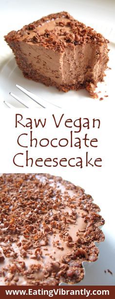 Raw Vegan Chocolate Cheesecake