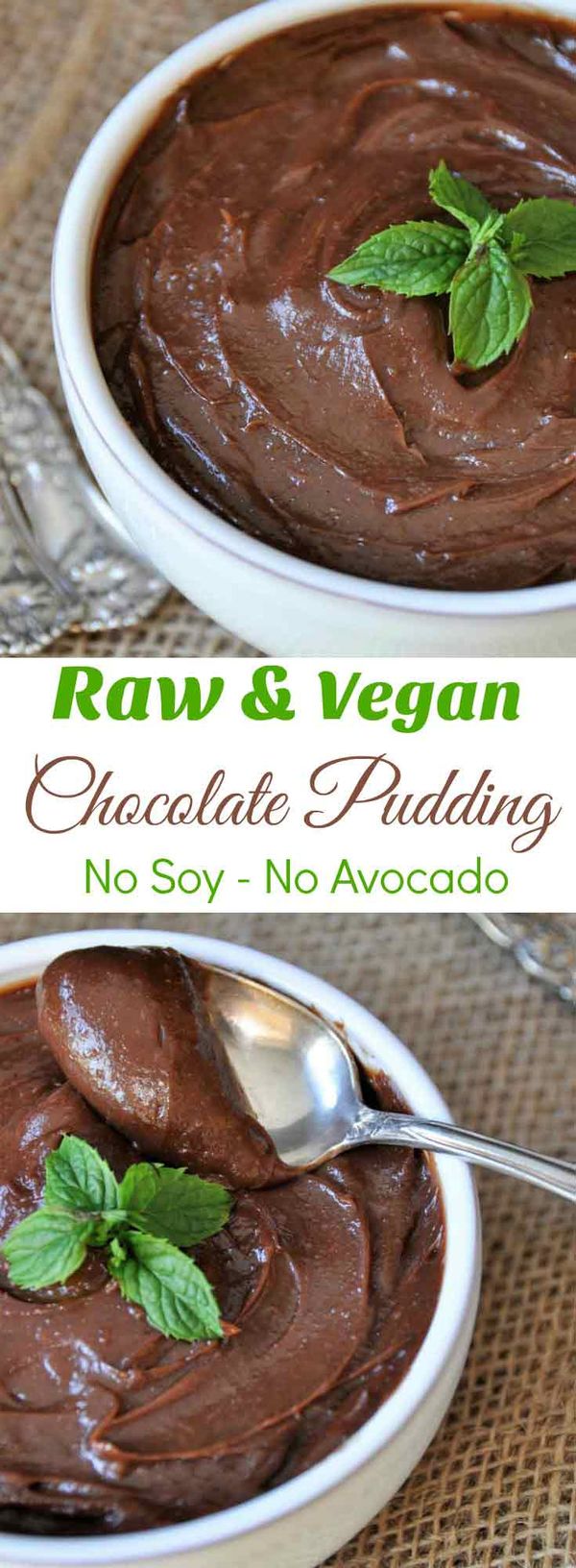 Raw Vegan Chocolate Pudding – Soy and Avocado Free