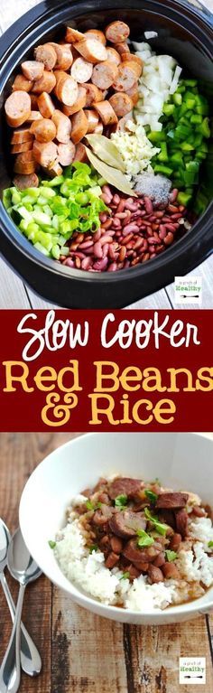 Red Beans and Rice in the slow cooker