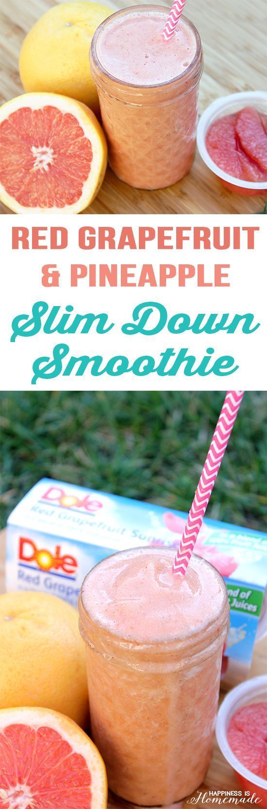 Red Grapefruit & Pineapple Slim Down Smoothie