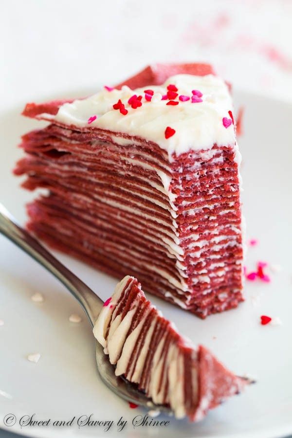 Red Velvet Crepe Cake