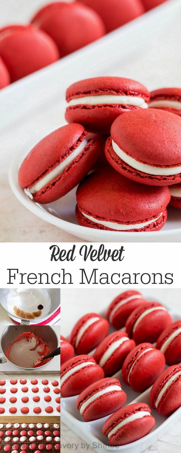 Red Velvet Macarons