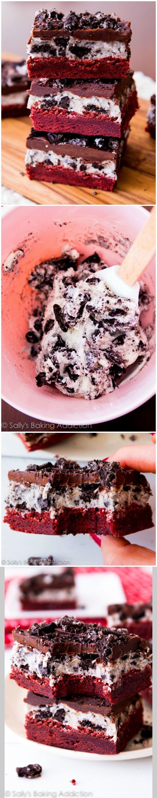 Red Velvet Oreo Brownies