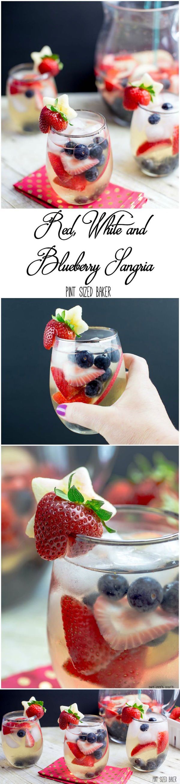 Red, White and Blueberry Sangria