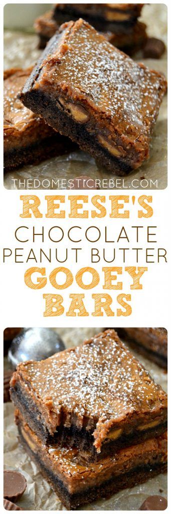 Reese's Peanut Butter Chocolate Gooey Bars