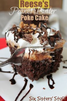 Reese's Peanut Butter Poke Cake