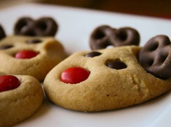 Reindeer Peanut Butter Cookies