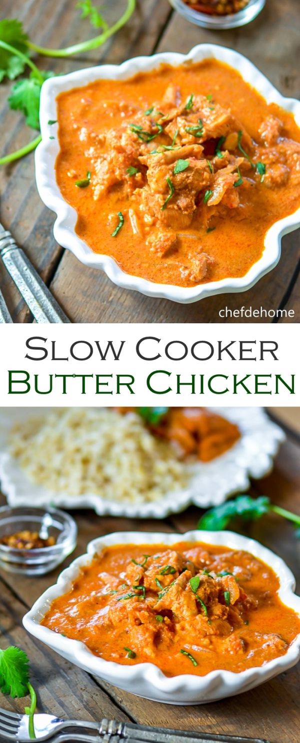 Restaurant Style Butter Chicken in Slow Cooker