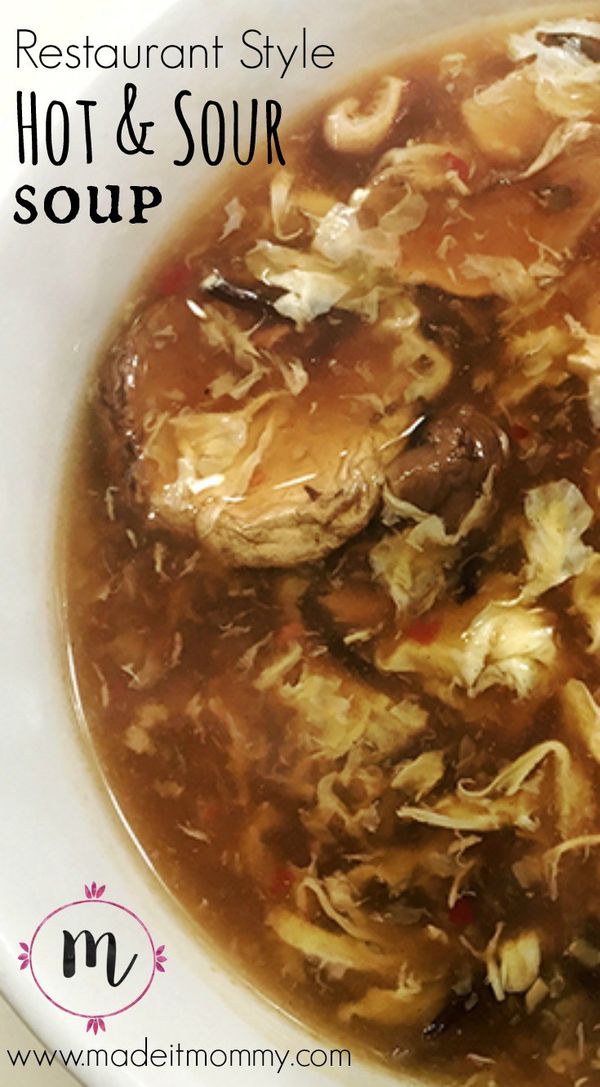 Restaurant Style Hot & Sour Soup