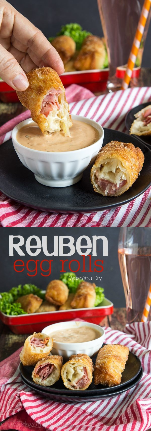 Reuben Egg Rolls