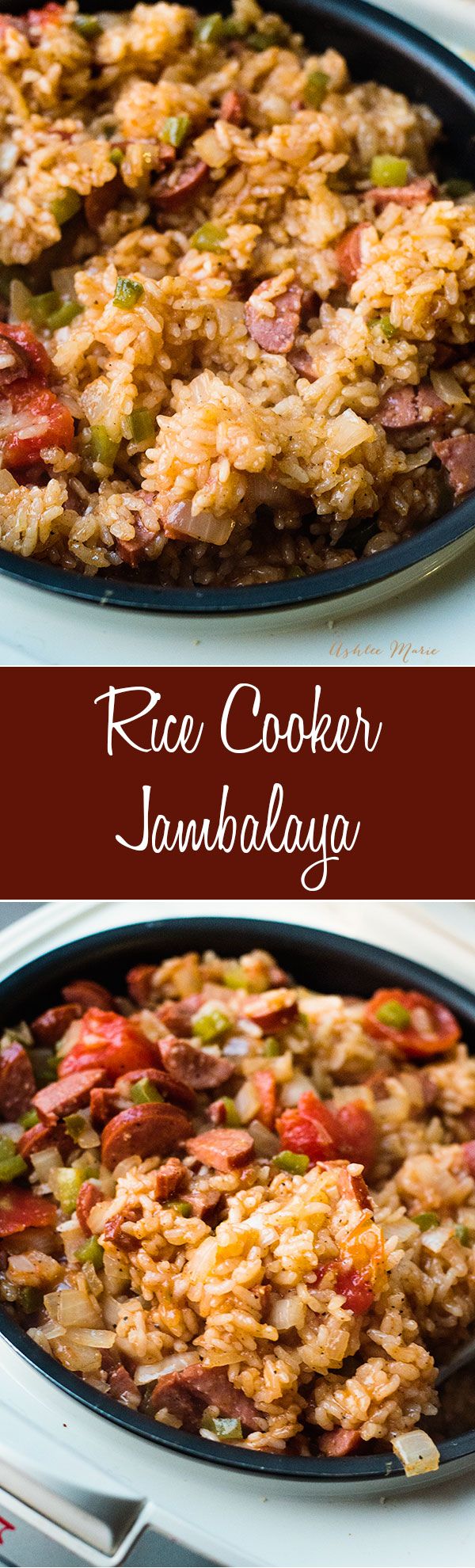 Rice Cooker Sausage Jambalaya