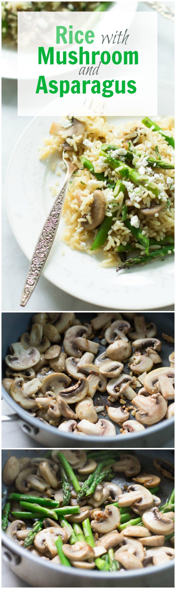 Rice with Mushroom and Asparagus