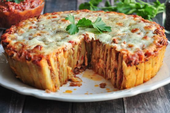 Rigatoni Pasta Pie (Martha Stewart