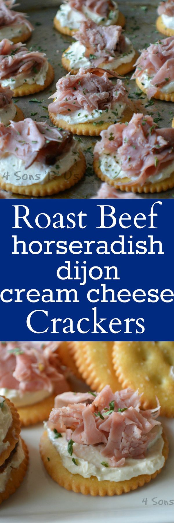 Roast Beef & Horseradish Dijon Cream Cheese Snack Crackers