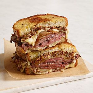 Roast Beef and French Onion Grilled Cheese