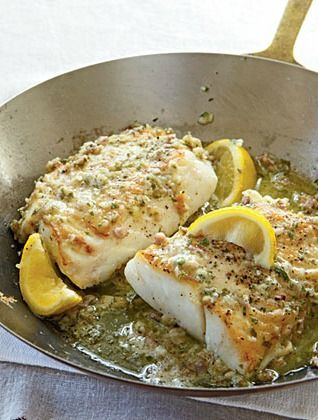 Roast Cod with Garlic Butter