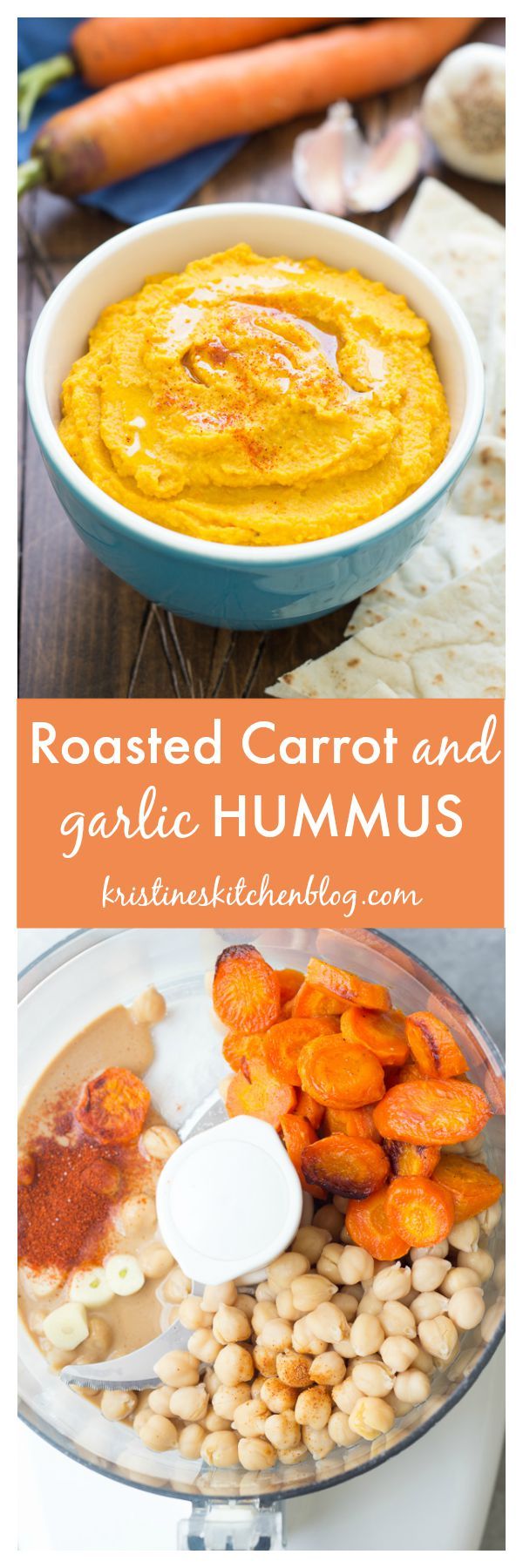 Roasted Carrot and Garlic Hummus